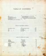 Table of Contents, Harrison County 1886